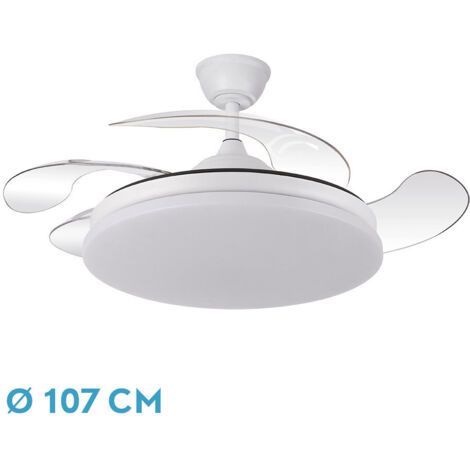 Ventilador Dc Tridente 59w Blanco 4aspas Desp.107d
