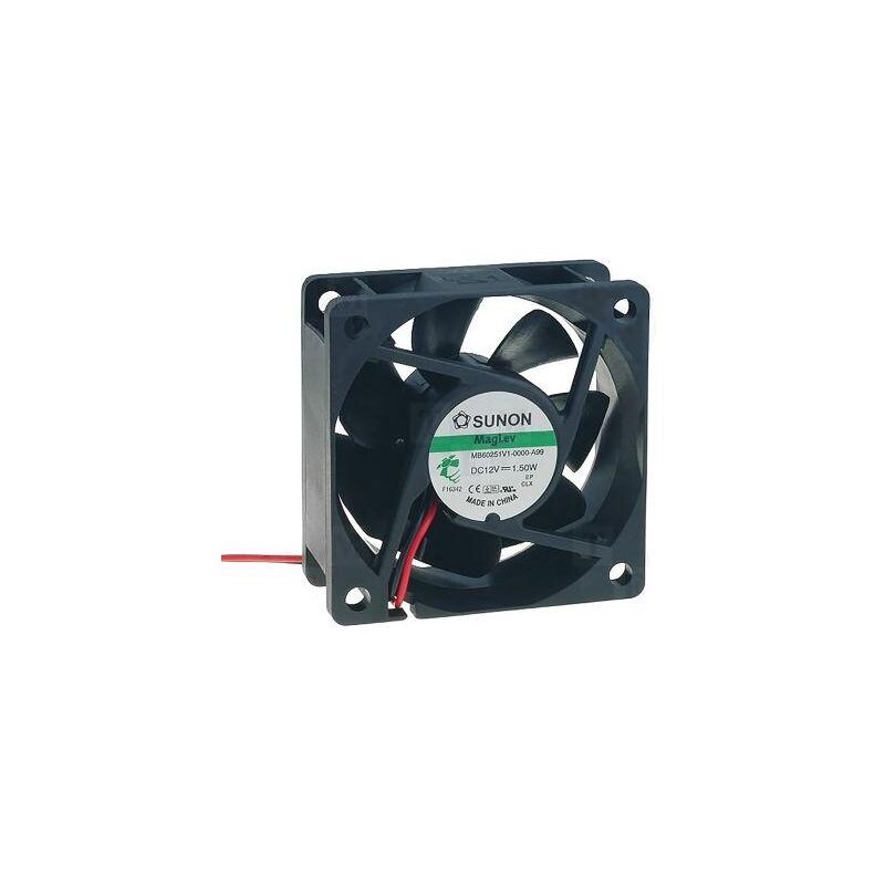 

Ventilador 12Vdc 60x60x25mm 2 Cables Vapo 0,9W - Sunon