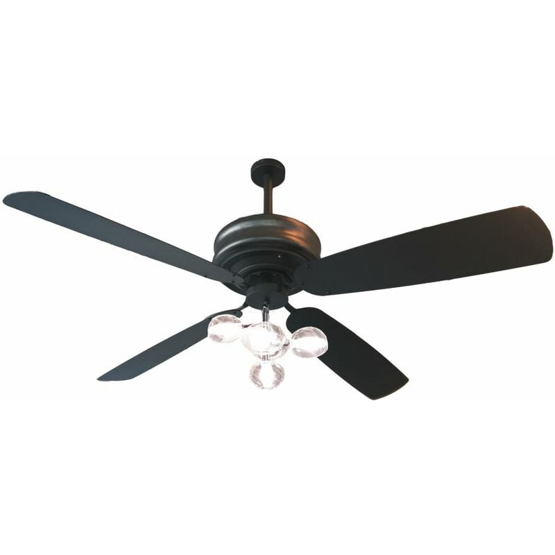

Razzetti - Elegante ventilador antracita con luz cm 152xh73abbassamentoda15incluso FAN-RMAS-02