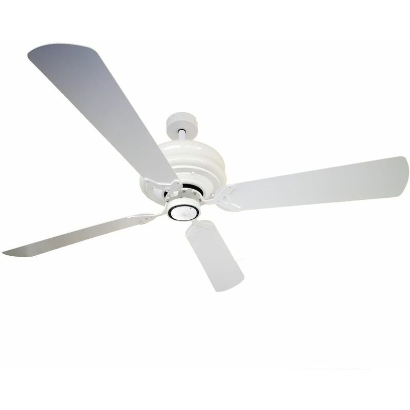 

Ventilador de cerámica blanco con luz cm 132xh30 Razzetti FAN-RMB-02