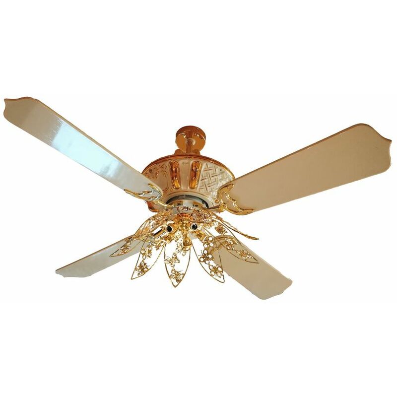 

Abanico con arana dorada cm 152xh68abbassamentoda15incluso Razzetti FAN-MIG-04