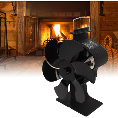 Ventilador de chimenea LT371 Black Crown de 6 pulgadas, aleación de aluminio (no eléctrico)