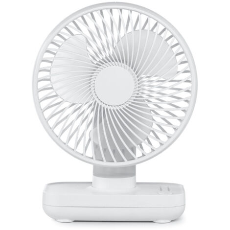 Ventilador de escritorio recargable por USB con 4 velocidades, mini y portátil: ideal para la oficina y para uso en exteriores.