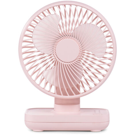 Ventilador de escritorio recargable por USB con 4 velocidades, mini y portátil: ideal para la oficina y para uso en exteriores.