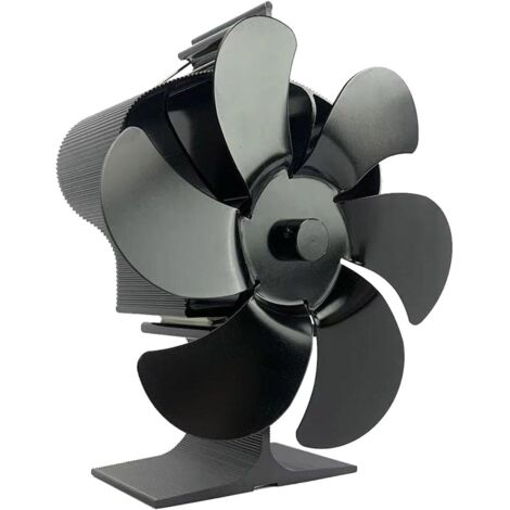 Ventilador de estufa de leña alimentado por calor Ventilador de estufa de leña no eléctrico Ventilador de estufa de pellets Ventilador de chimenea de 6 aspas