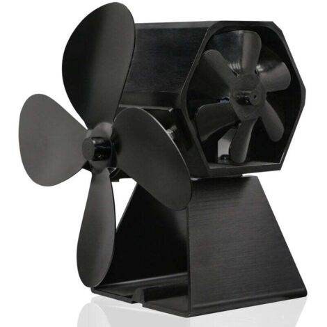 Ventilador de estufa Ventilador de estufa de leña Ventilador de chimenea Ventilador termodinámico de doble cabezal