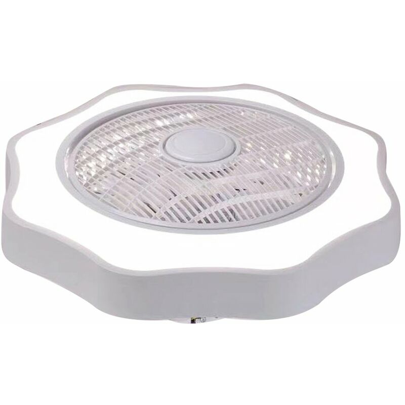 

Ventilador de luz, con iluminacion, ventilador de techo, ventilador de luz LED, con control remoto, sin bateria, moderno plafon LED,blanco