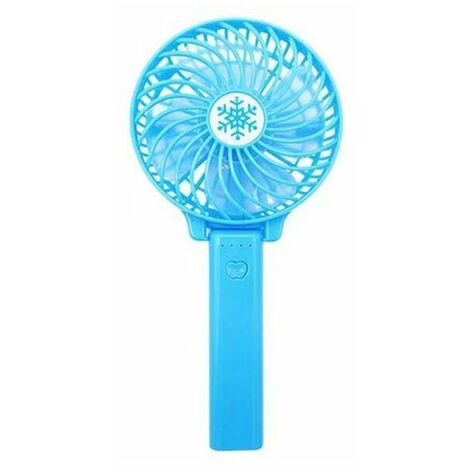 Ventilador de mano, mini ventilador colgante silencioso, recargable por USB con 3 velocidades, ventilador plegable y portátil para el hogar, la oficina y los viajes (azul)