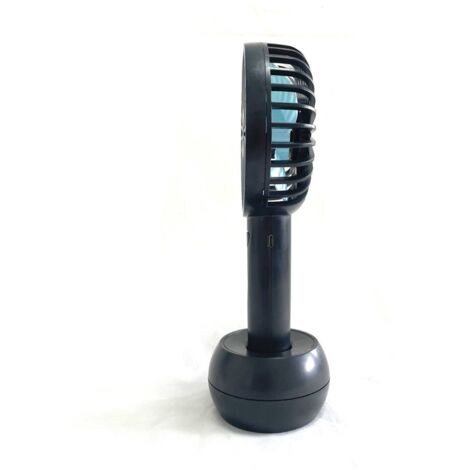 VENTILADOR DE MANO SOGO VEN-SS-21450 PORTATIL RECARGABLE 4W NGO/AZUL