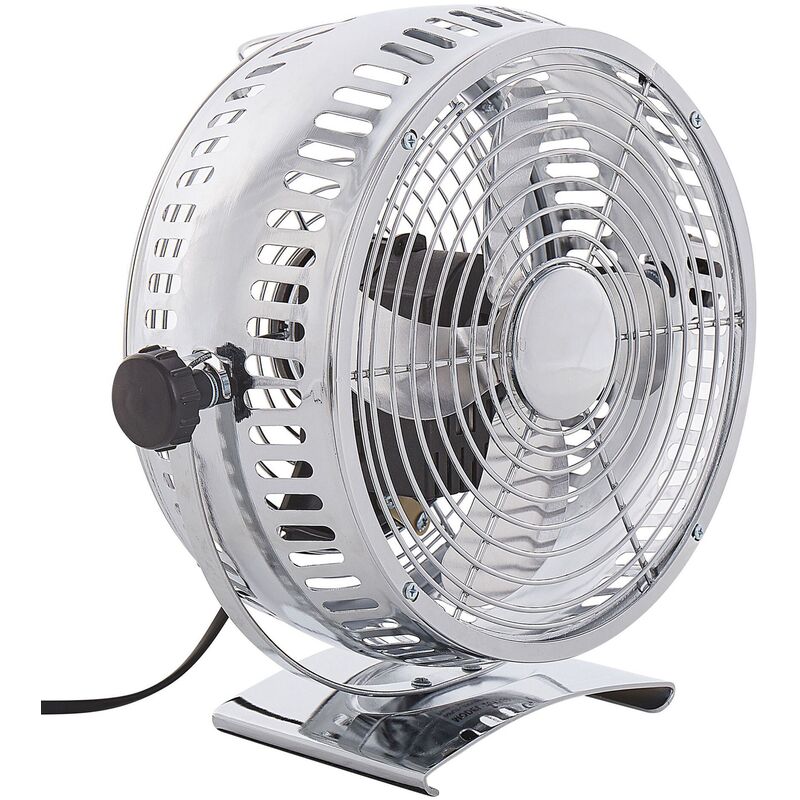 

Ventilador de mesa plateado 24 cm RIBBLE