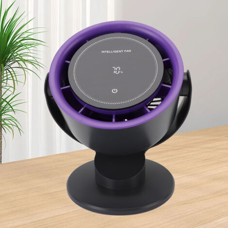 [Ventilador de mesa] Ventilador portátil recargable por USB con pantalla digital, 100 velocidades, silencioso (28 dB), 6000 mAh