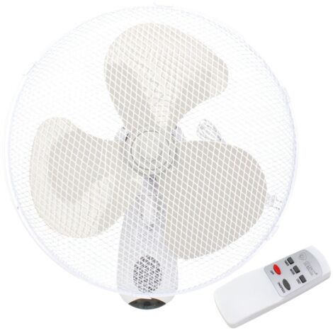 Ventilador de pared Sautar con mando Ø43cm 45W Blanco