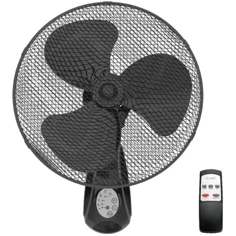 Ventilador de pared Sautar con mando Ø43cm 45W Negro