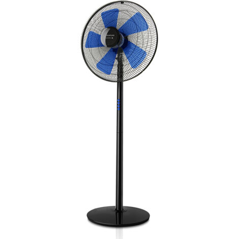 Ventilador de pedestal 45cm 60w 3 velocidades negro - boreal 16c elegance - taurus alpatec -