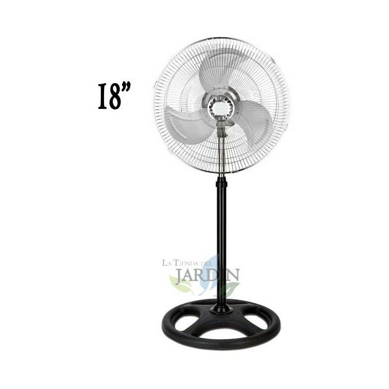 

Suinga - Ventilador de pie 18' 45W 3 velocidades y altura regulable.