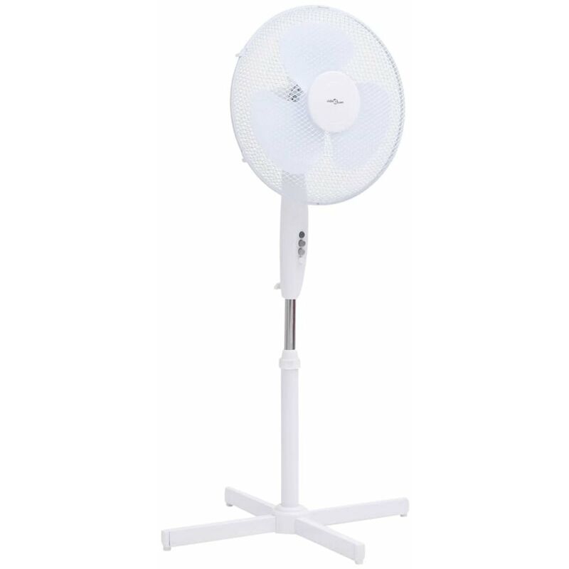 

Happyshopping - Ventilador de pie Φ40 cm 120 cm blanco