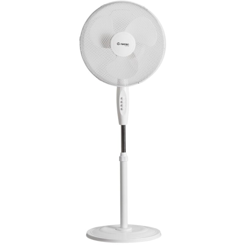 

Ventilador de Pie Ø40cm 40W 3 Velocidades White Comfort Blanco Raydan Home