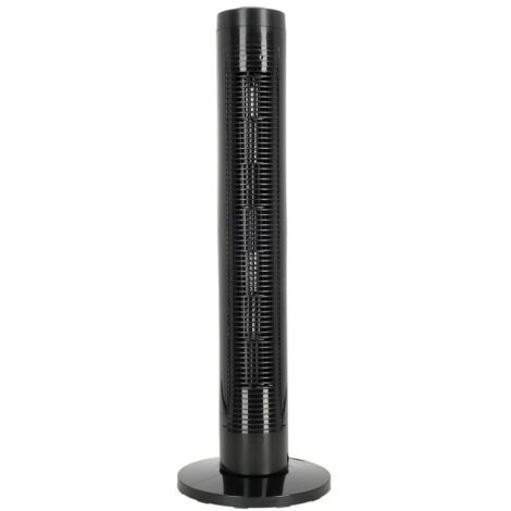 Ventilador de pie 45W negro 81cm