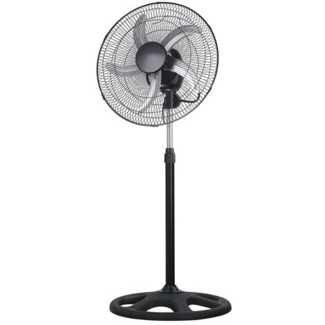 Ventilador de Pie AC oscilante negro 50 cm