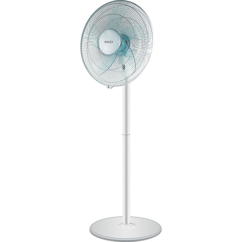 

Ventilador de Pie Alta Potencia 50W Bajo Nivel de Ruido Gran Caudal 40cm Blanco