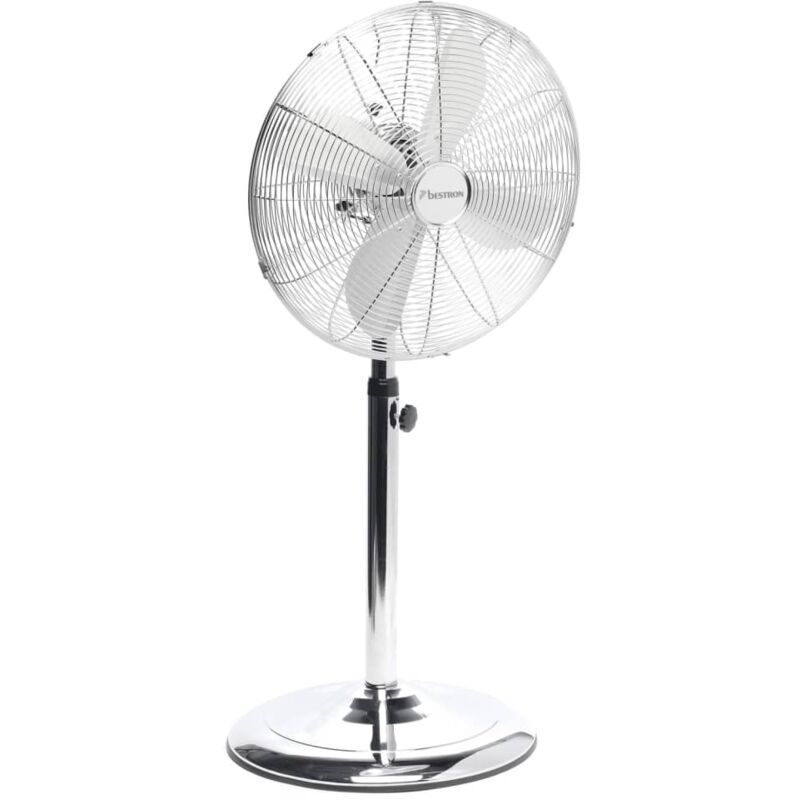 

Ventilador de pie DFS45S, 45 cm, 50 W, Color metálico - Blanco - Bestron