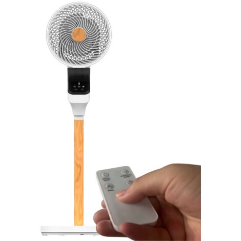 Ventilador de pie Bizancio motor AC 50W blanco haya