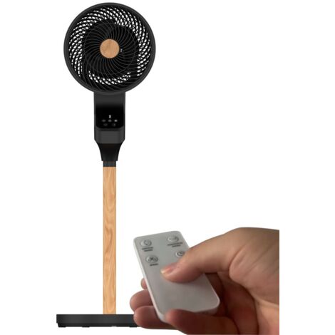 Ventilador de pie Bizancio motor AC 50W negro haya
