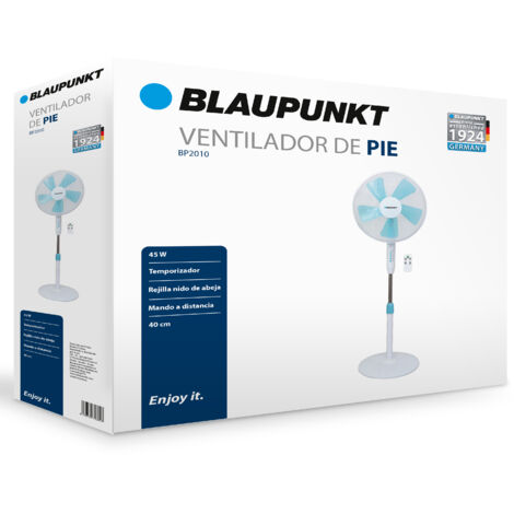Ventilador de Pie Blaupunkt BP2010/ 45W/ 3 Aspas 40cm