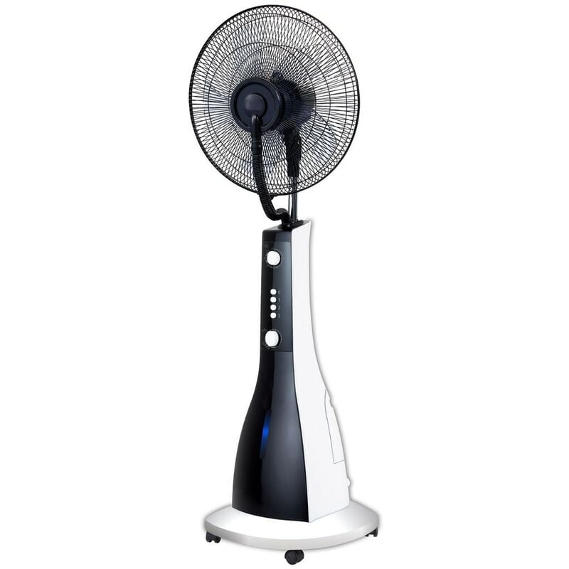 

Ventilador de Pie con Nebulizador 16' 90W. Funcion Oscilante con Agua Pulverizada. 3 Velocidades, 3 Modos de Uso, 3L Capacidad, Temporizador. Enfria