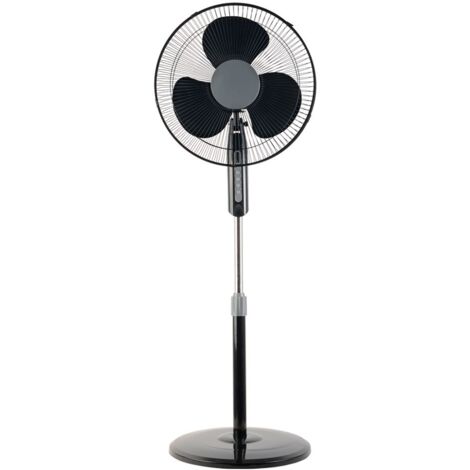 Ventilador de pie Etesio motor AC 40W negro