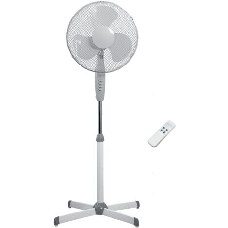 VENTILADOR DE PIE EXTRAIBLE( 40 CM)  50W  3 VELOCIDADES CON MANDO