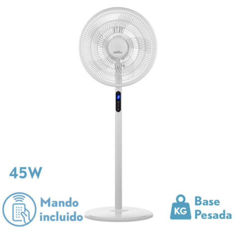 Ventilador de Pie Icono Blanco 45W Oscilante