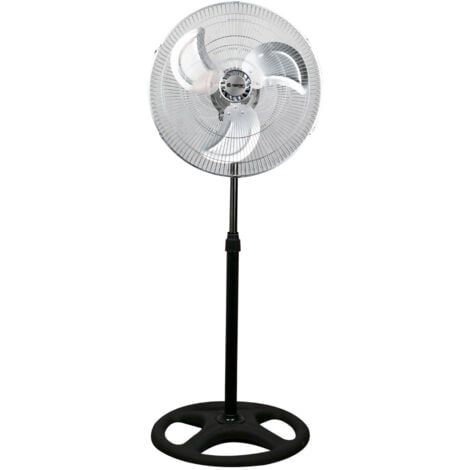 ORION91 Ventilador de Pie Negro Potente 75W , Modelo Industrial Ø45cm de Raydan Home , Ventilador de Pie Oscilante y Altura Ajustable , Ventilador Controlable con 3 Velocidades