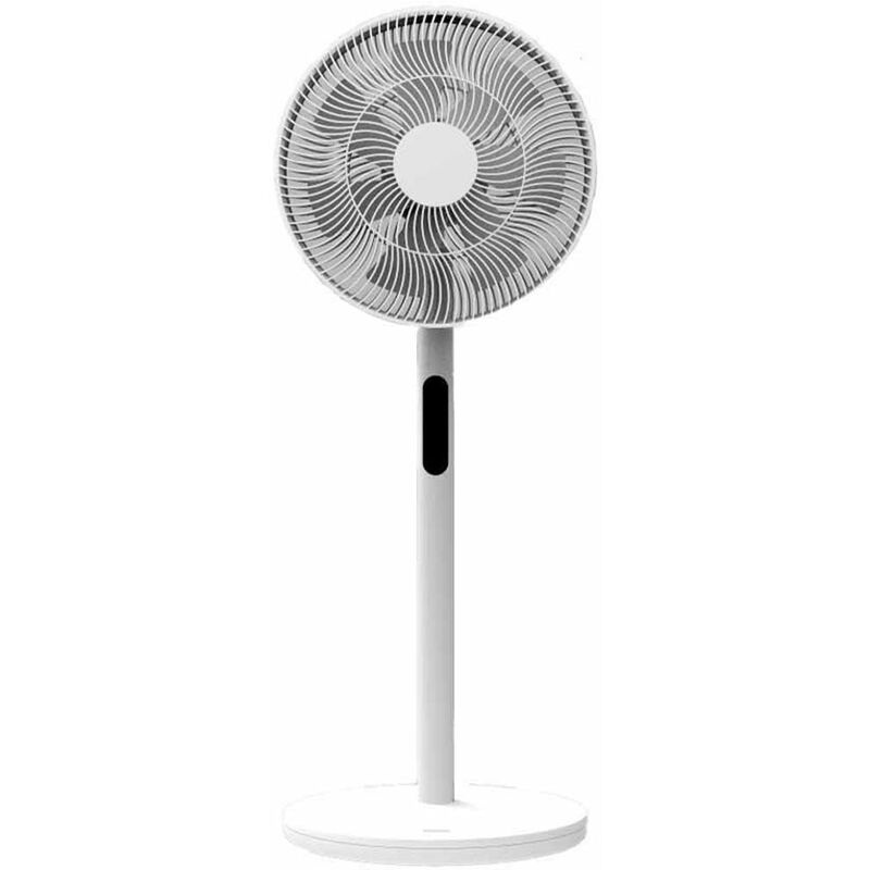 

Ventilador de pie silencioso de diseño WELLY con mando a distancia y pantalla LED y temporizador