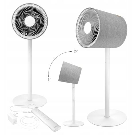 VENTILADOR DE PIE SIMON STADLER FORM 3D OSCILACIÓN CONTROL REMOTO SILENCIOSO
