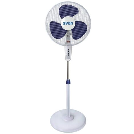 Ventilador de Pié SVAN SVP401600MOBA   40cm, Electrónico, Blanco