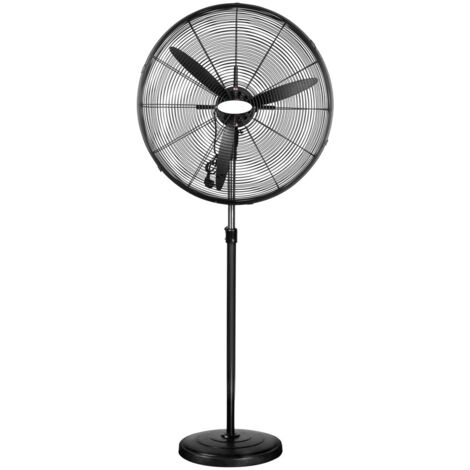 Ventilador de pie Tormenta motor AC 280W negro