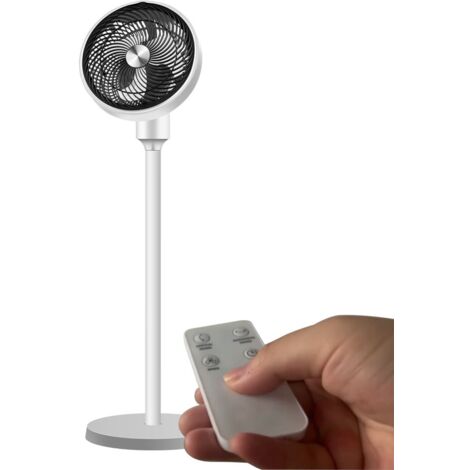 Ventilador de pie Vencejo motor AC 45W blanco