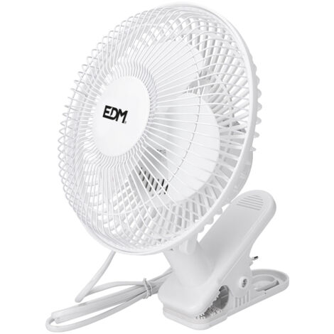 VENTILADOR DE PINZA. COLOR BLANCO 15W Ø21cm