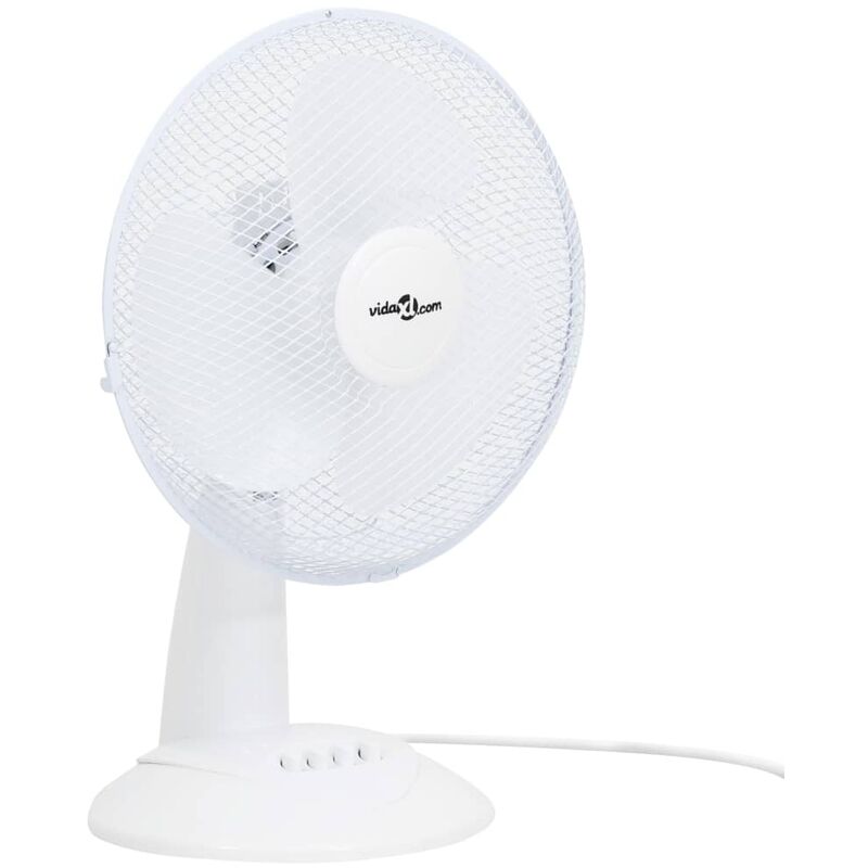 

Ventilador de sobremesa 3 velocidades blanco 30 cm 40 W