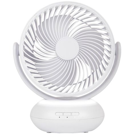 Ventilador de sobremesa inalámbrico Bengali motor DC 5W blanco