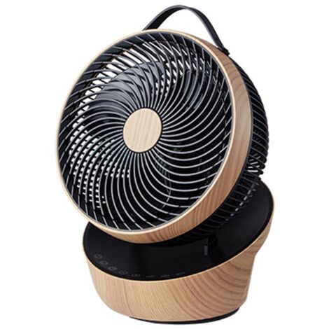 Ventilador de sobremesa Petirrojo motor DC 25W negro madera