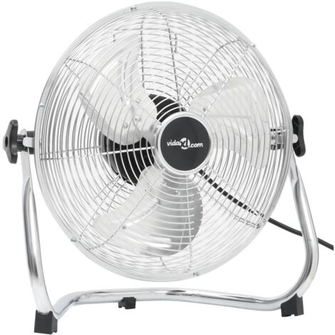 Ventilador de suelo 3 velocidades 40 cm 40 W vidaXL - Plateado