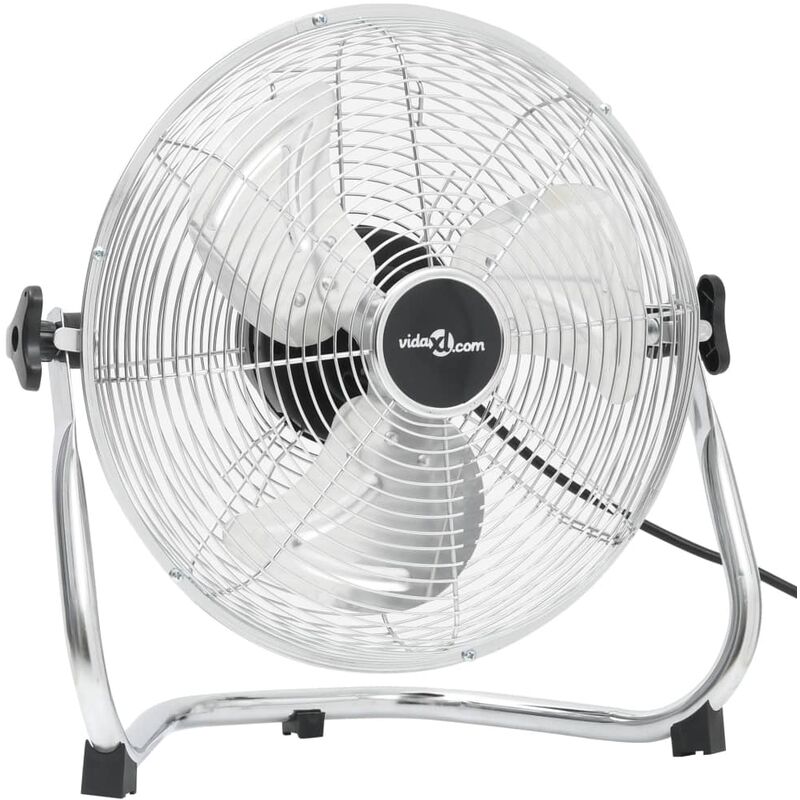 

Ventilador de suelo 3 velocidades cromado 30 cm 40 W - Plateado