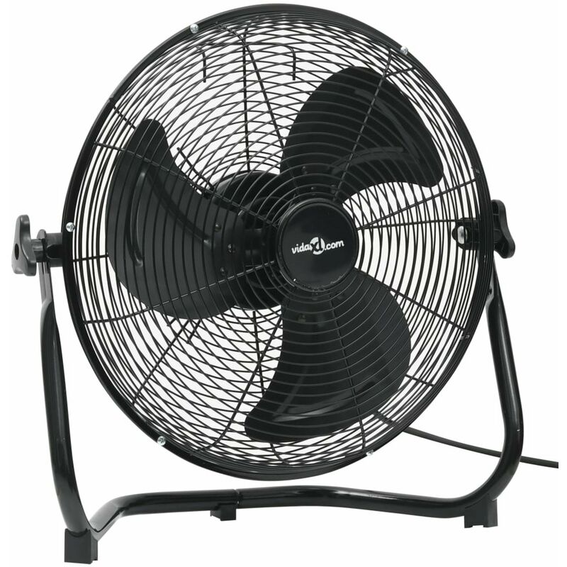 

Happyshopping - Ventilador de suelo 3 velocidades negro 45 cm 60 W