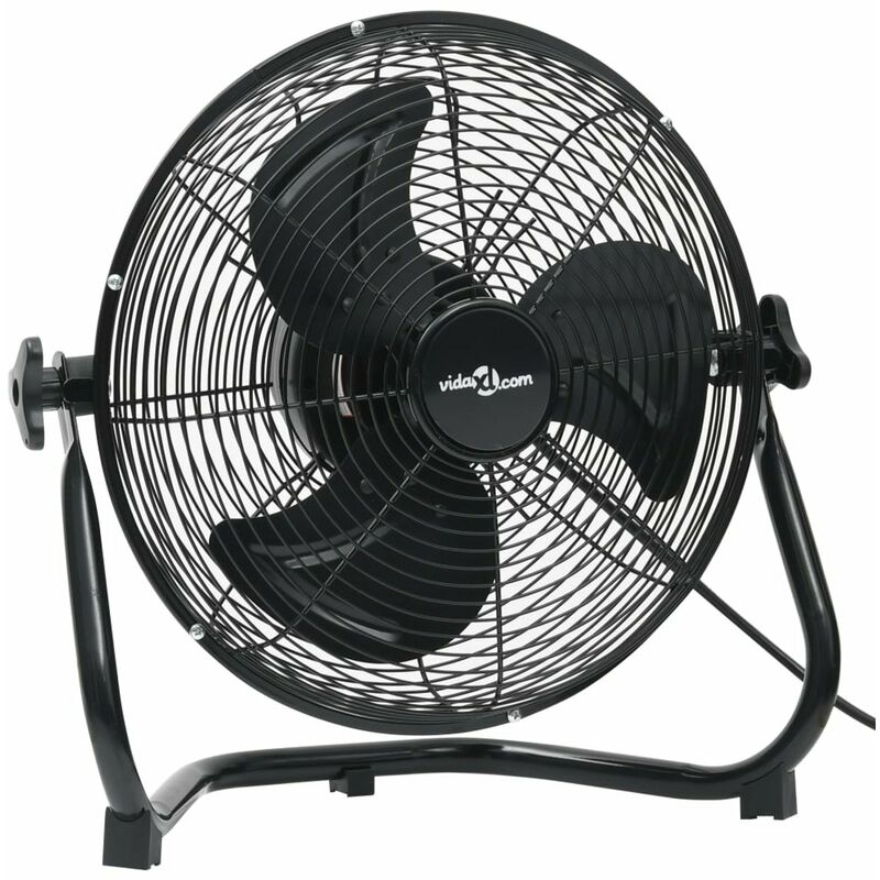 

Happyshopping - Ventilador de suelo 3 velocidades negro 55 cm 100 W