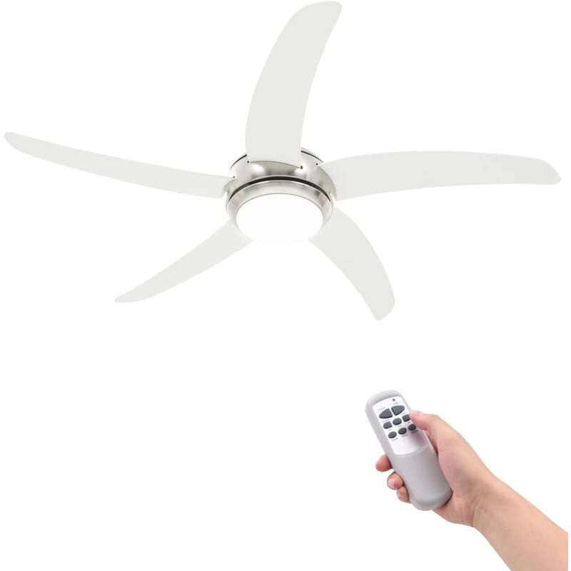 

Ventilador de techo adornado con lampara 128 cm blanco