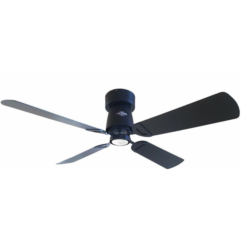 

Ventilador negro con luz cm 132xh35 Razzetti FAN-CRN-02