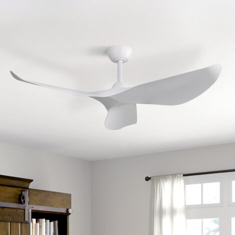 Ventilador de techo blanco Sofucor de 38 pulgadas sin luz con 3 aspas de ABS