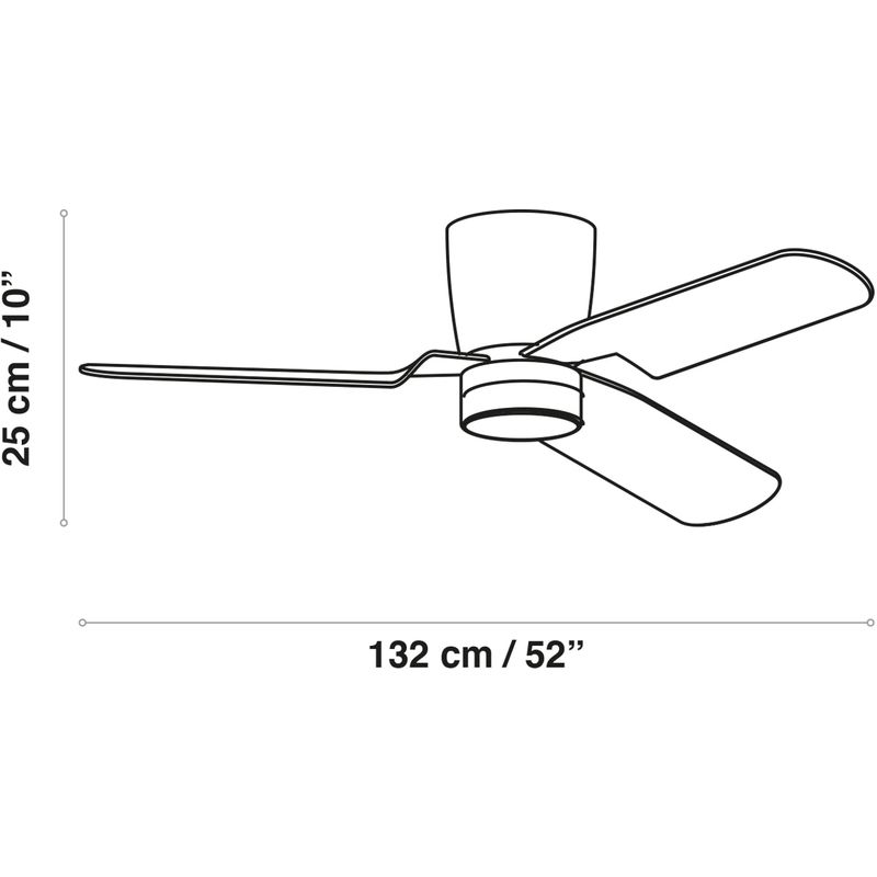 

Ventilador de techo Brisa Plata